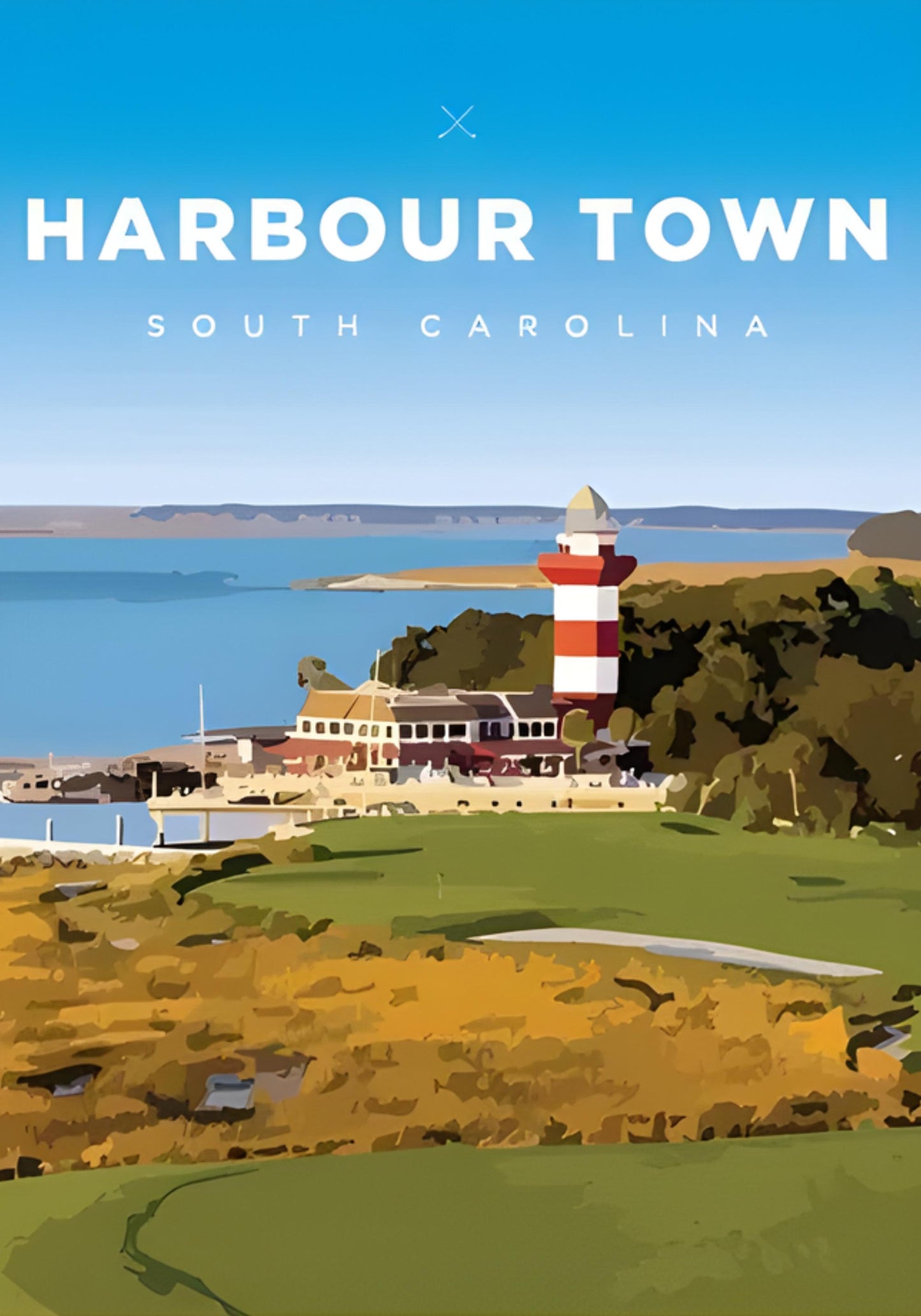 Harbour Town Golf Course | Vintage South Carolina Art