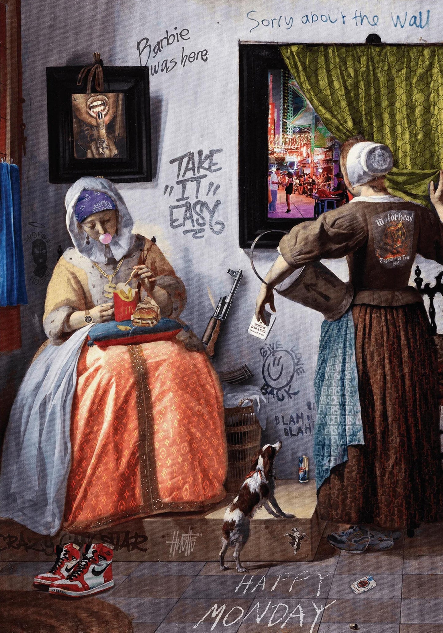 Happy Monday Poster | Inspirational Wall Art | Vibrant Design for Home Decor | Motivational Artwork | Positive Energy Boost | Perfect for Office or Home Spaces