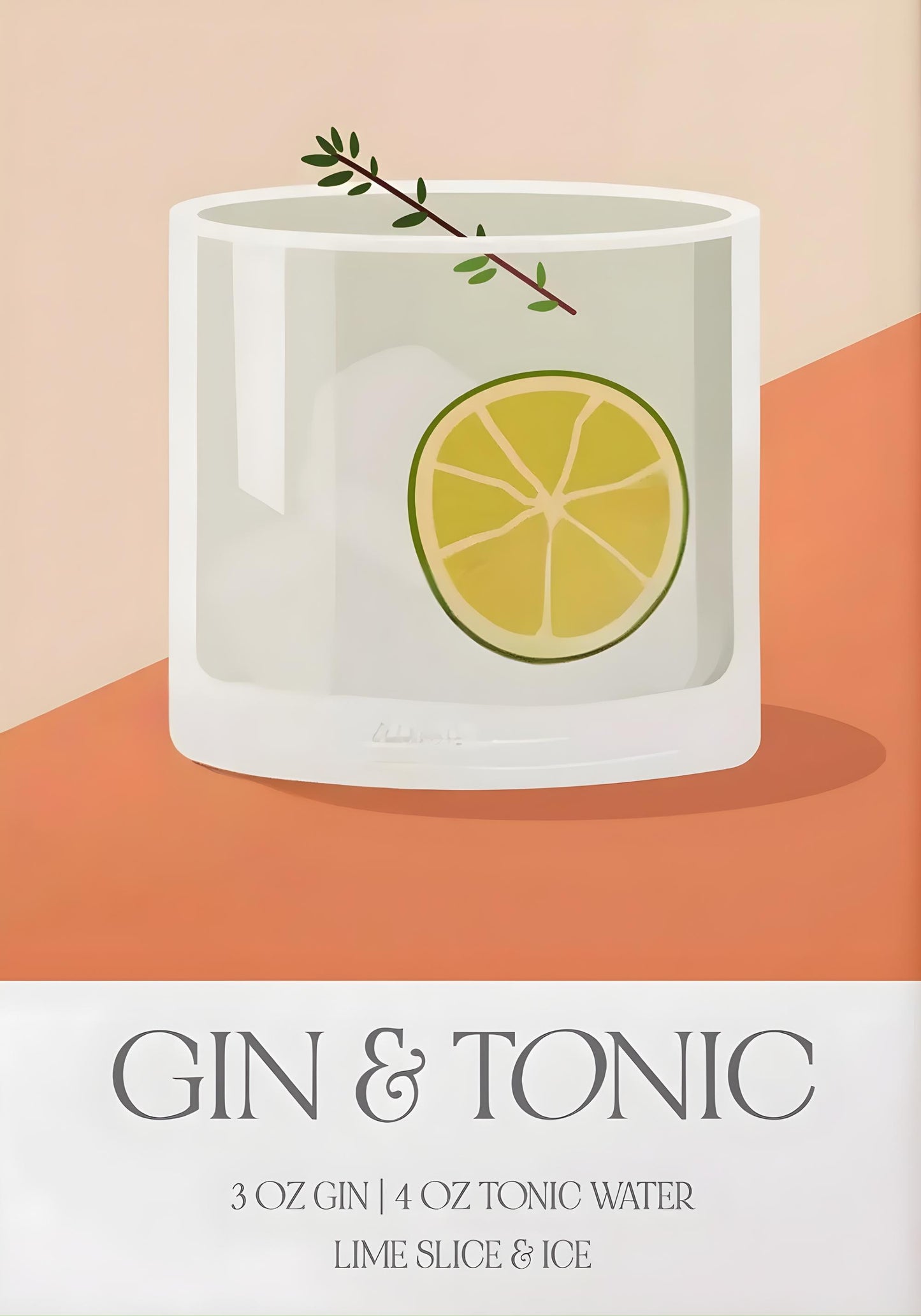 Gin and Tonic Recipe | Kitchen Bar Art