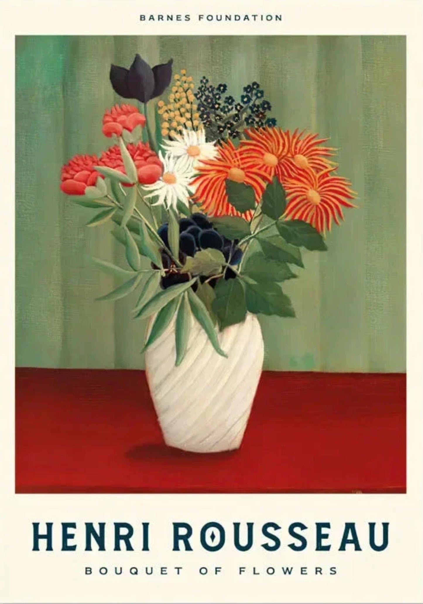 Henri Rousseau | Bouquet of Flowers | Impressionist Floral Art