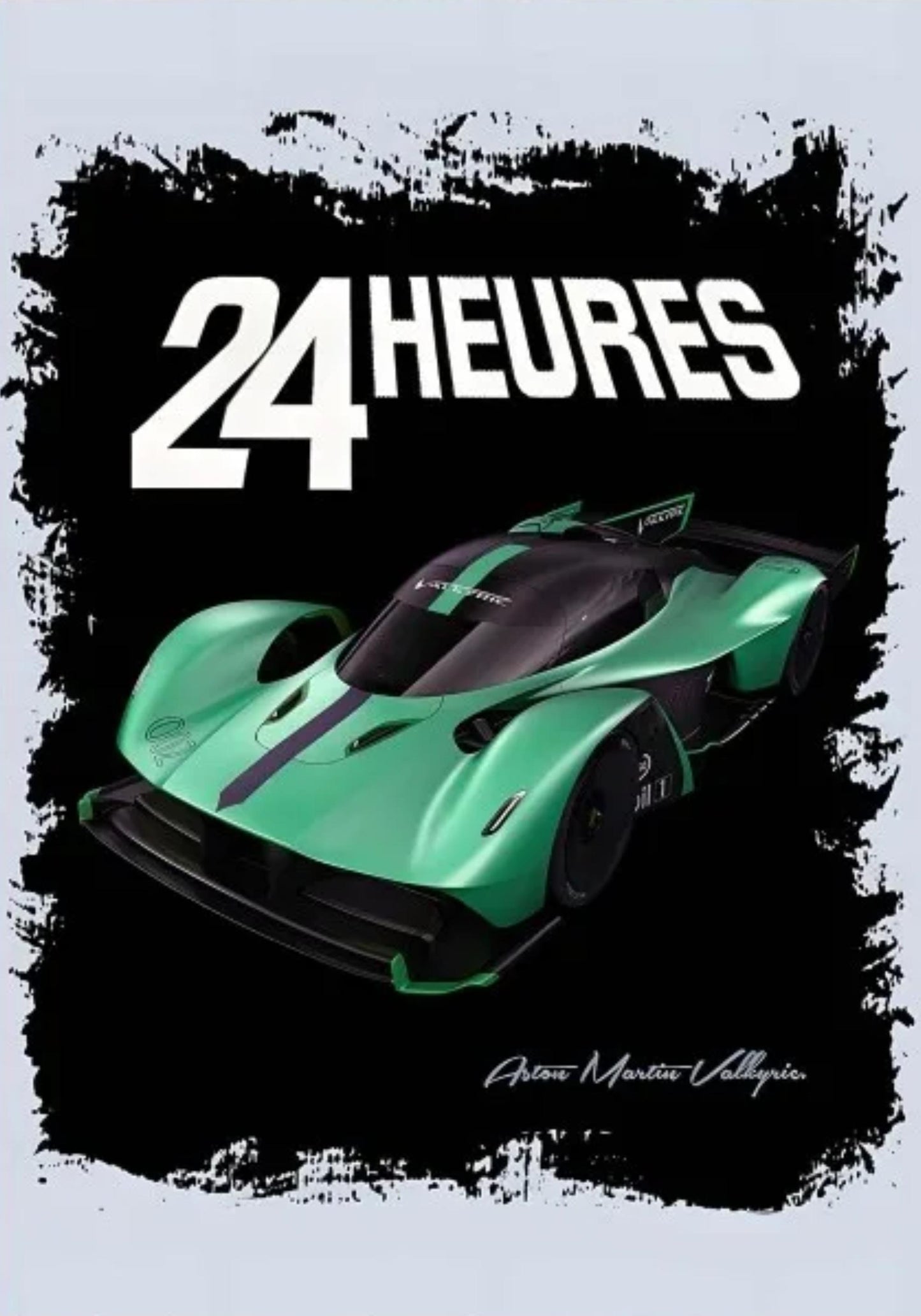 Legendary Motorsports Poster | 24 Hours of Le Mans Art | Aston Martin Racing | Vintage Motorsport Wall Decor | Classic Car Poster Art | Home Decor