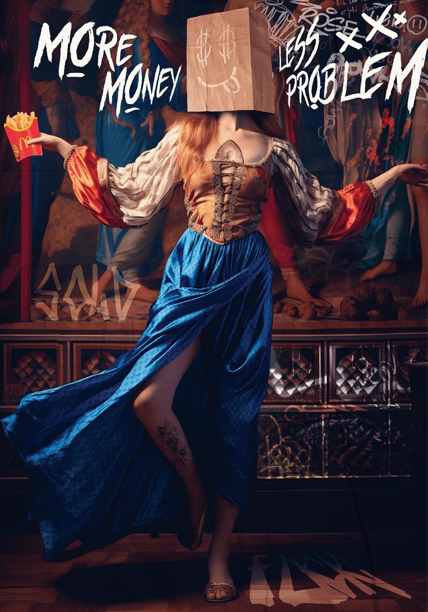 More Money Less Problem | Motivational Poster | Home Decor | Wall Art | Inspirational Quote | Bedroom | Office | Living Room | Modern Design | Gift Idea