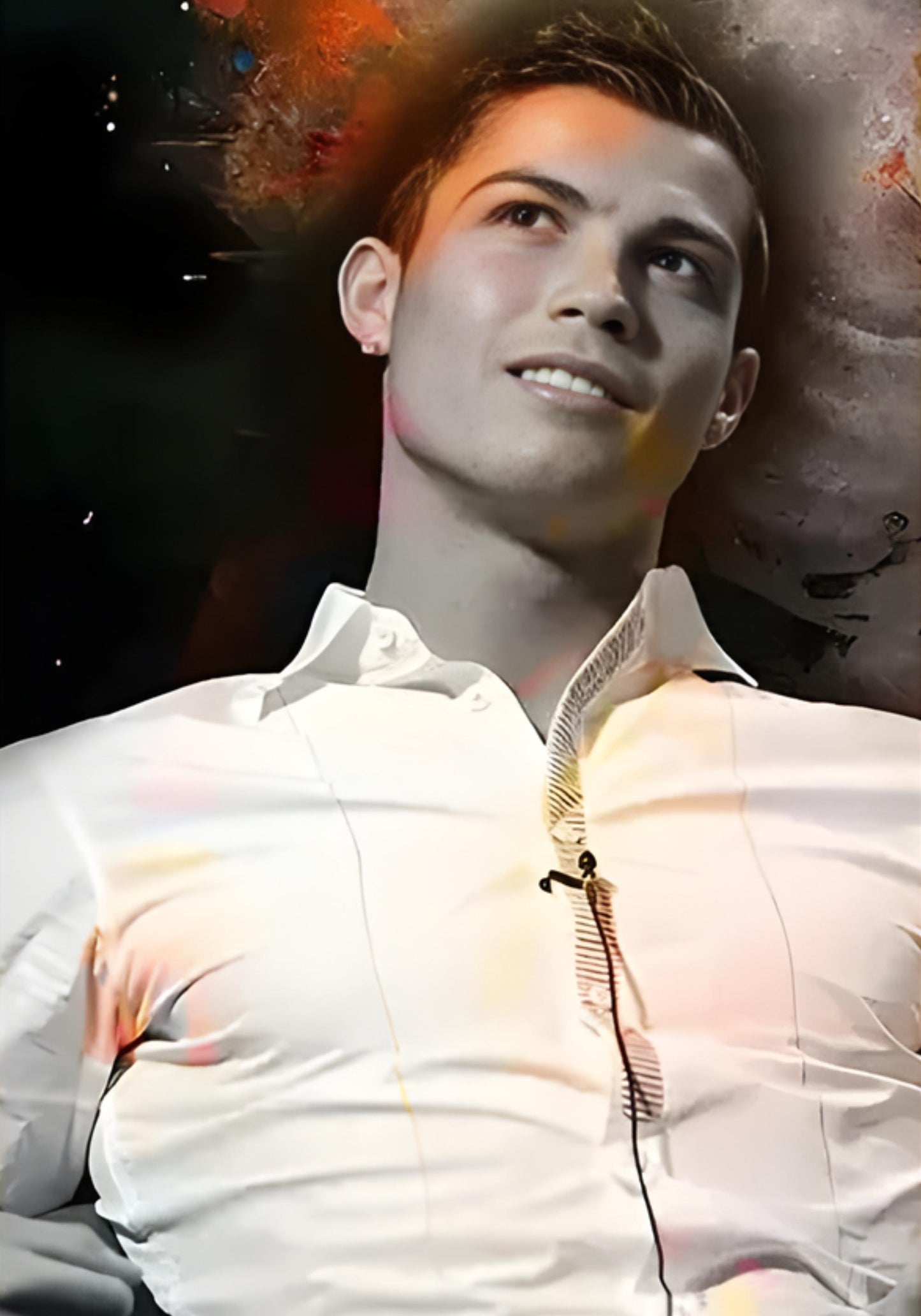 Cristiano Ronaldo Poster | CR7 | Team Spirit Celebrated | Sports Artwork for Home Decor