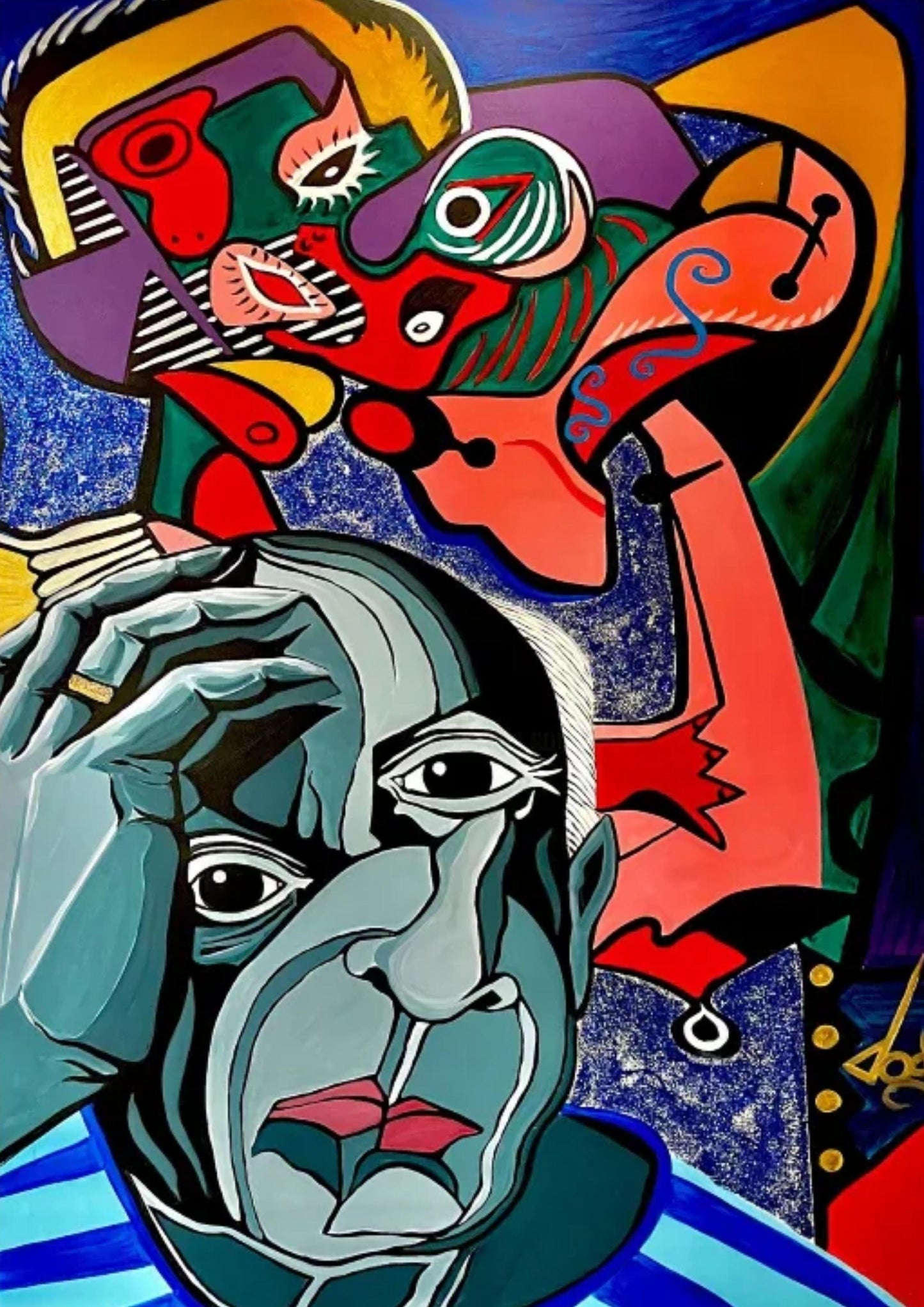 Picasso Abstract Vintage Painting | Classic Anime