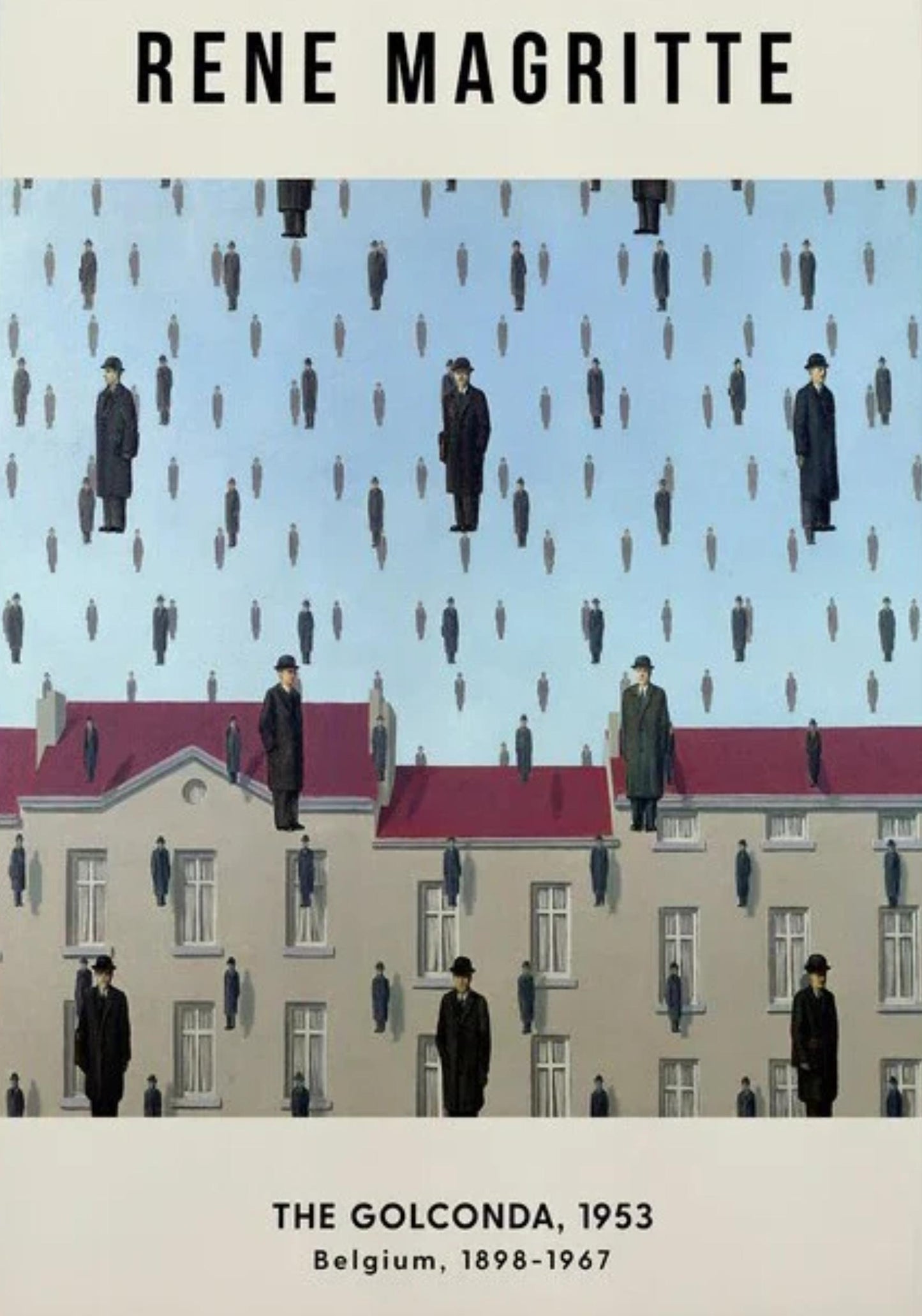 The Golconda 1953 | Rene Magritte Surrealist Art