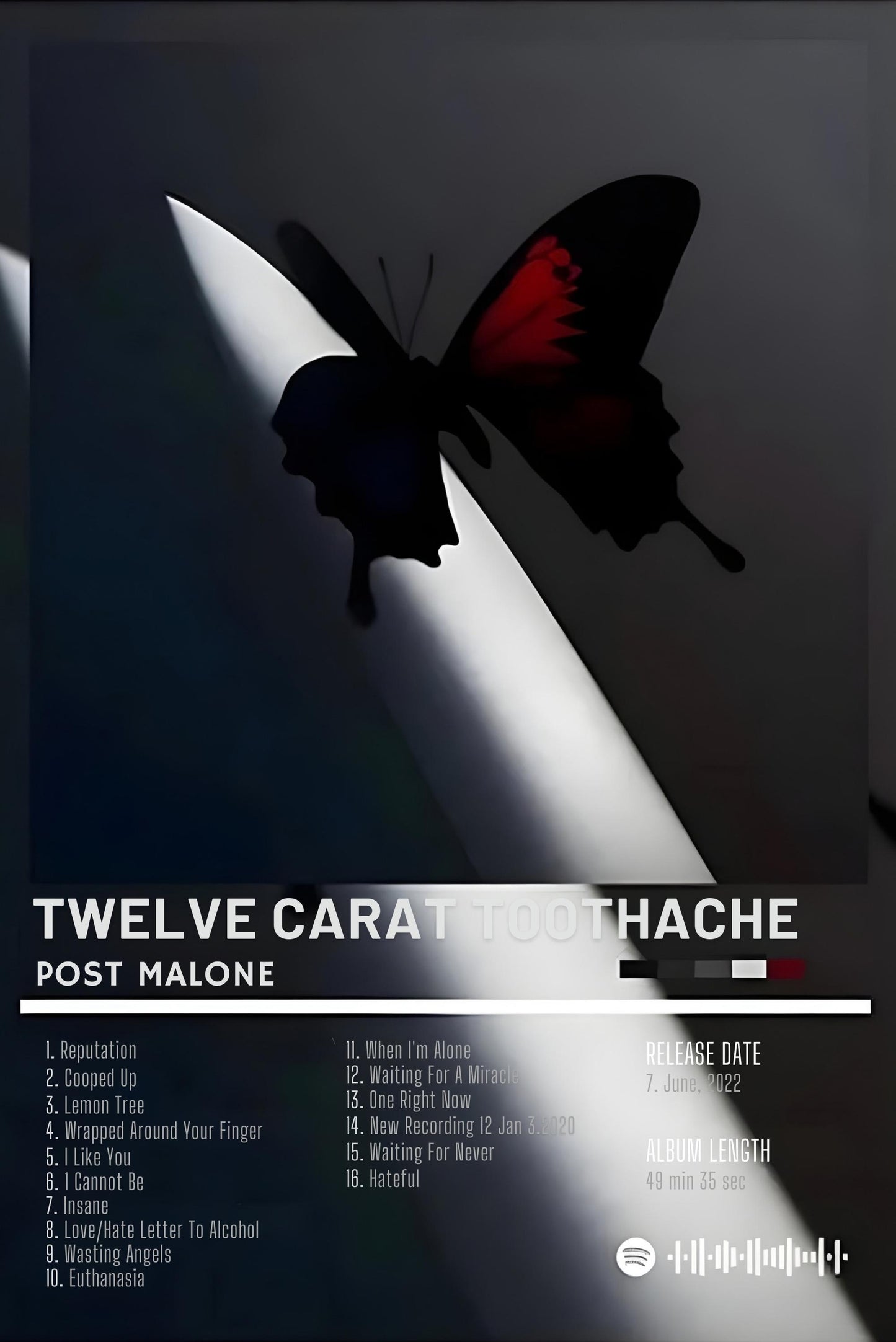 Twelve Carat Toothache | Post Malone | Iconic Album Art