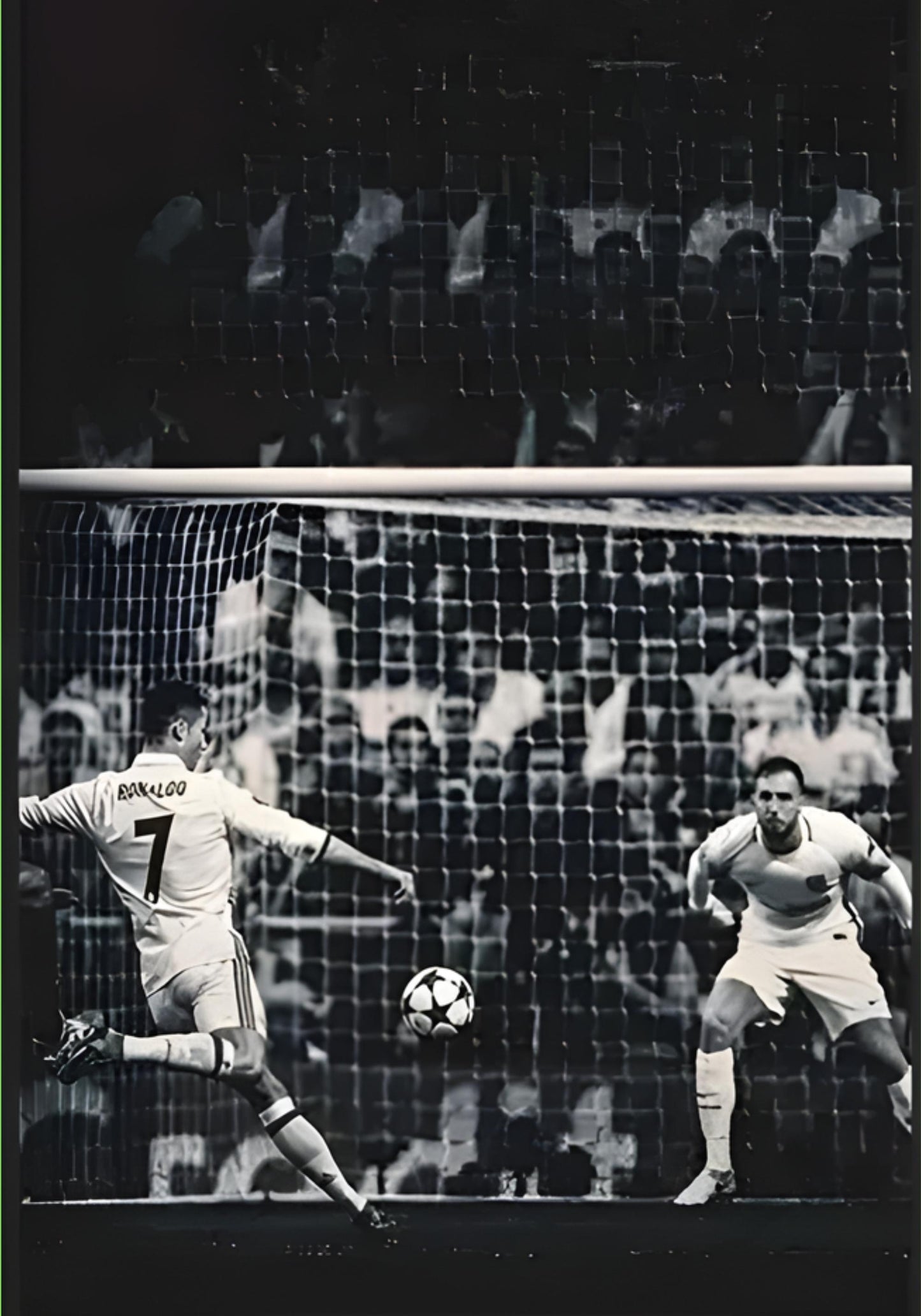 Christiano Ronaldo Poster | CR7 | Determination in Action | Inspiring Football Artwork | Home Decor