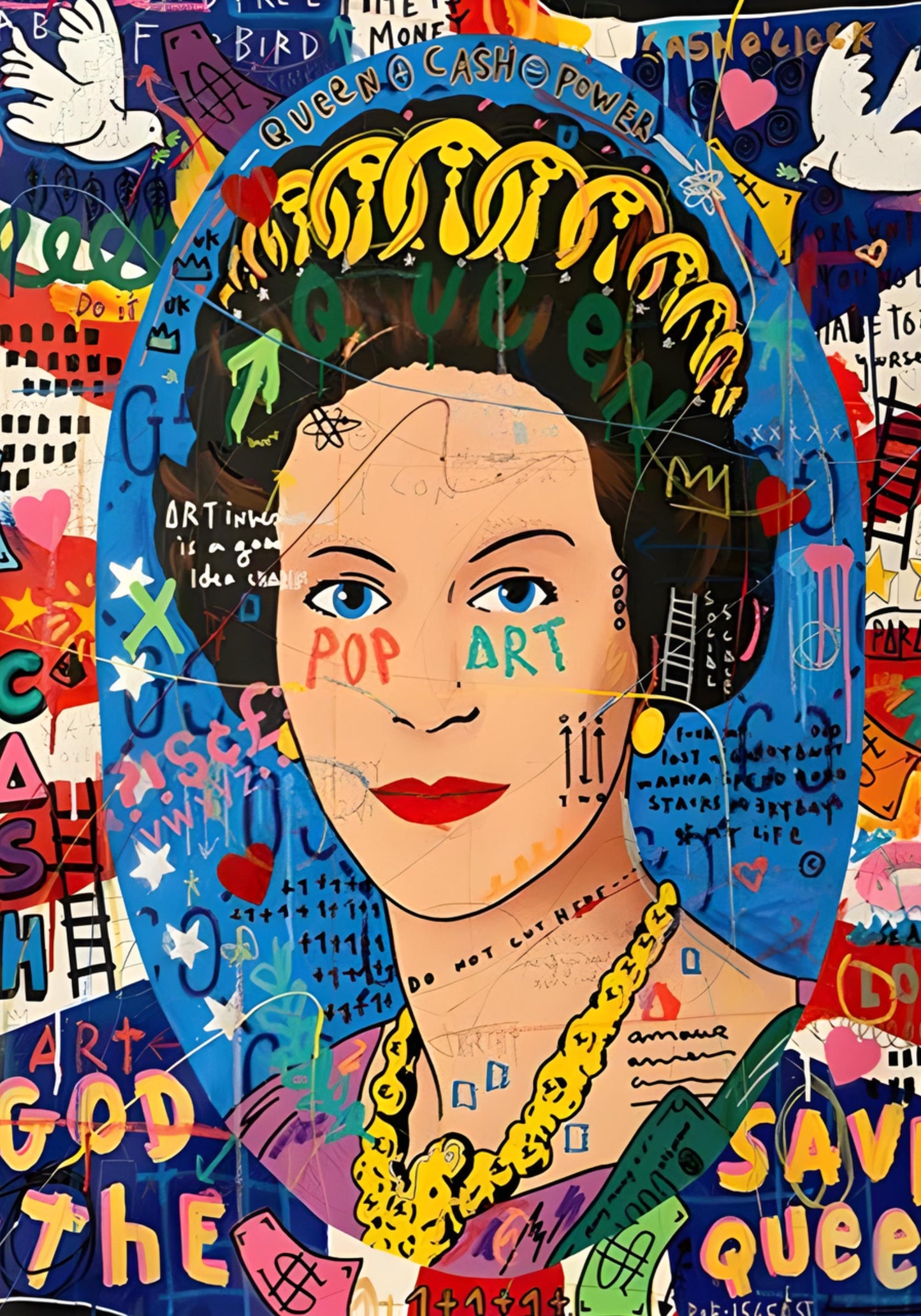 QUEEN ELIZABETH GRAFFITI