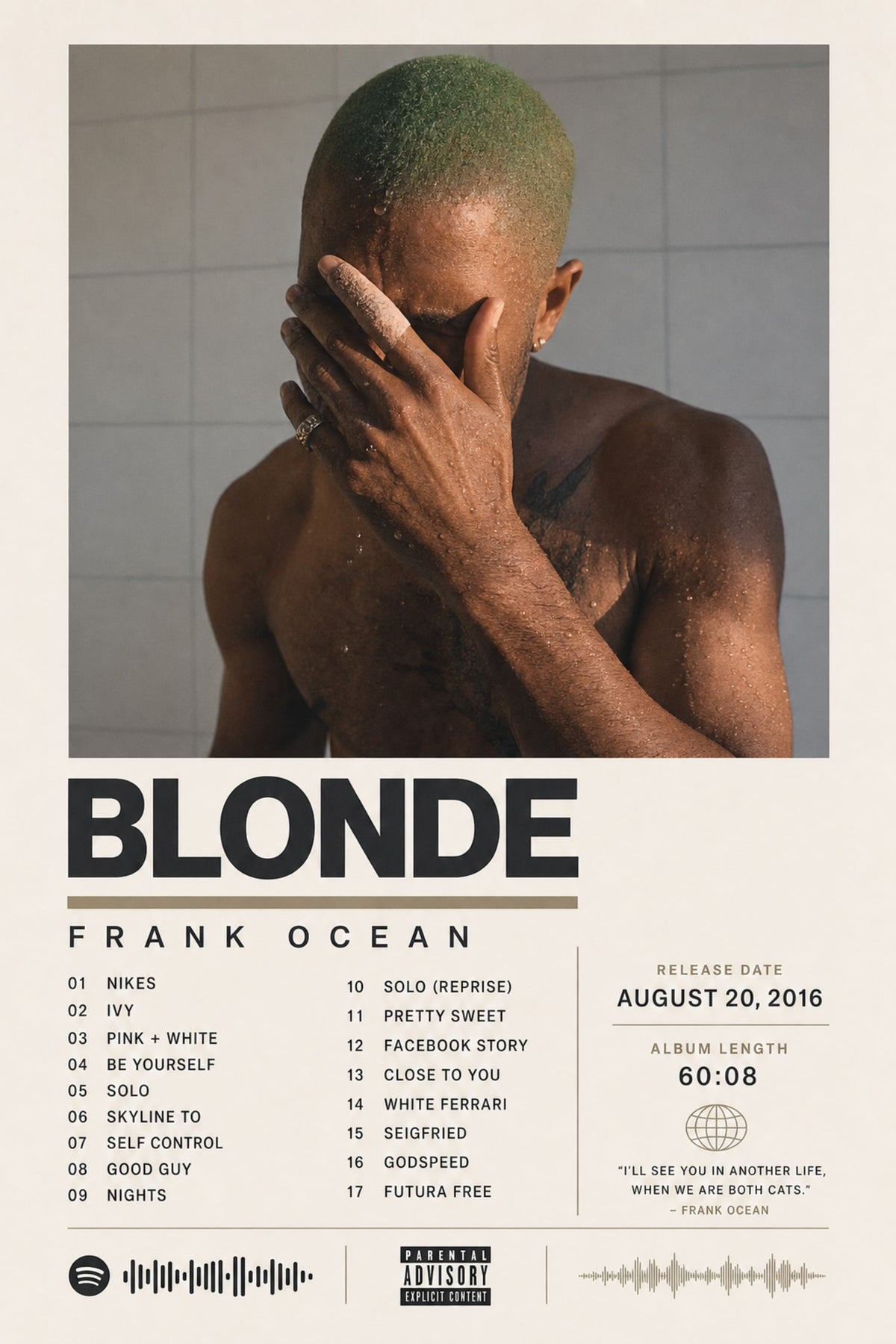 BLONDE BY FRANK OCEAN