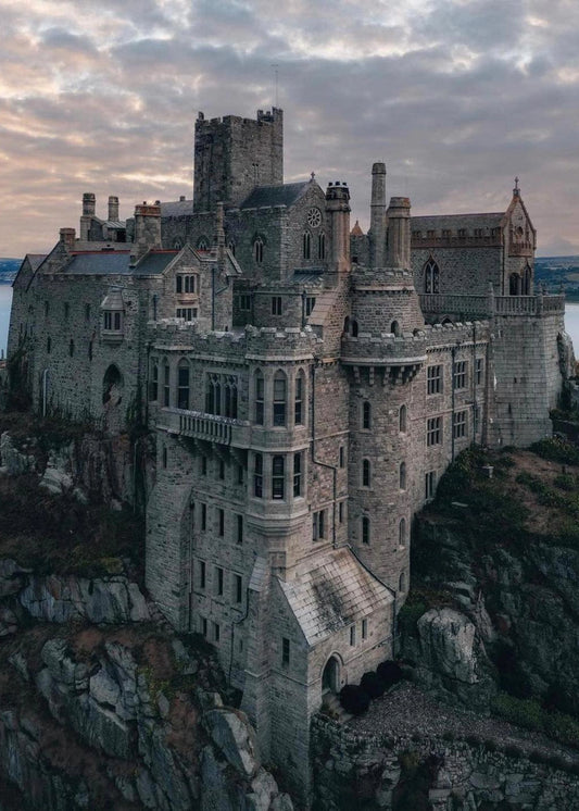 Majestic Carn Brea Castle | 1379 | European Landmark | Cornwall | Stunning Architecture | Historical Poster