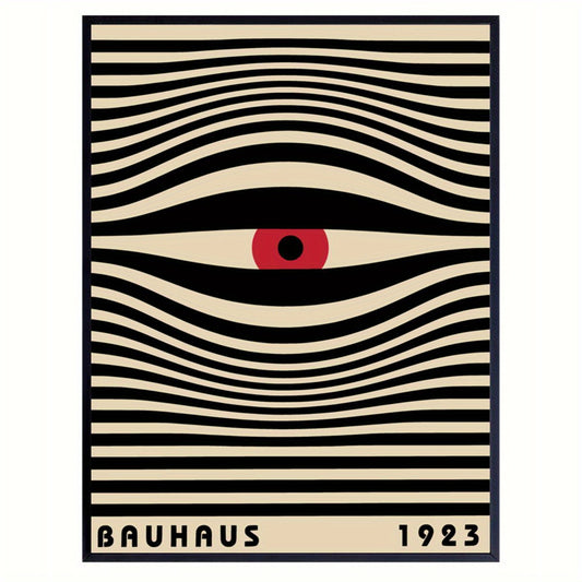 Bauhaus All Seeing Eye | 1923 Abstract Geometric Design | Modern Art Print Poster