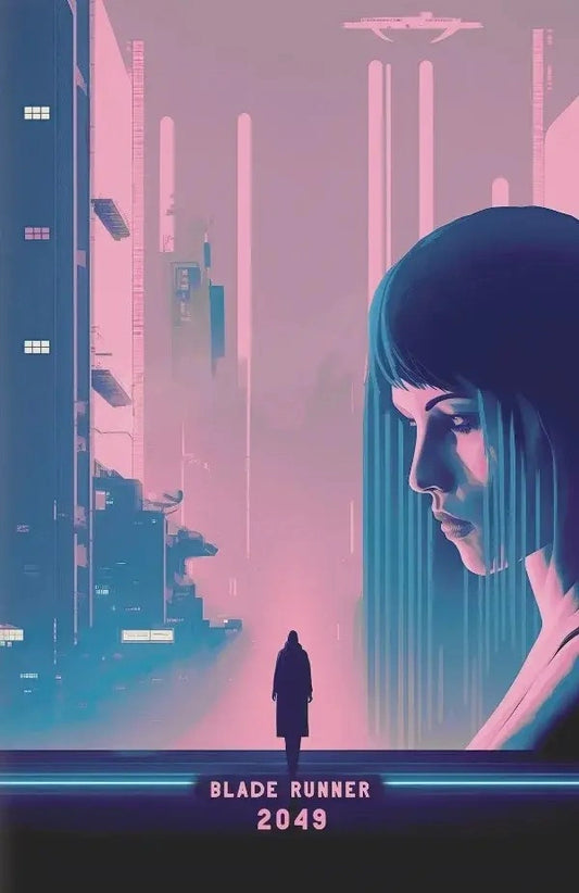 Blade Runner 2049 Poster | K Character Design | Denis Villeneuve Cinematic Art | Sci-Fi Movie Wall Decor
