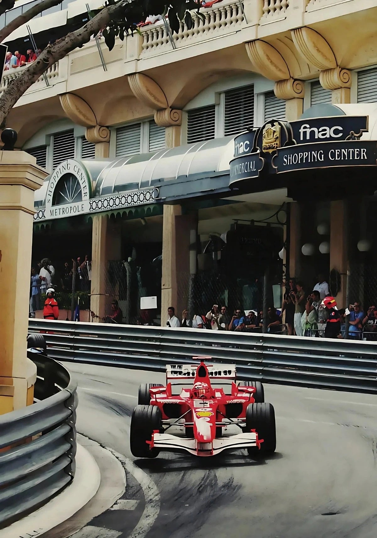 Monaco Formula 1 | Vintage Grand Prix | F1 Racing Poster | Ferrari F2004 | Michael Schumacher | Metropole Monte Carlo