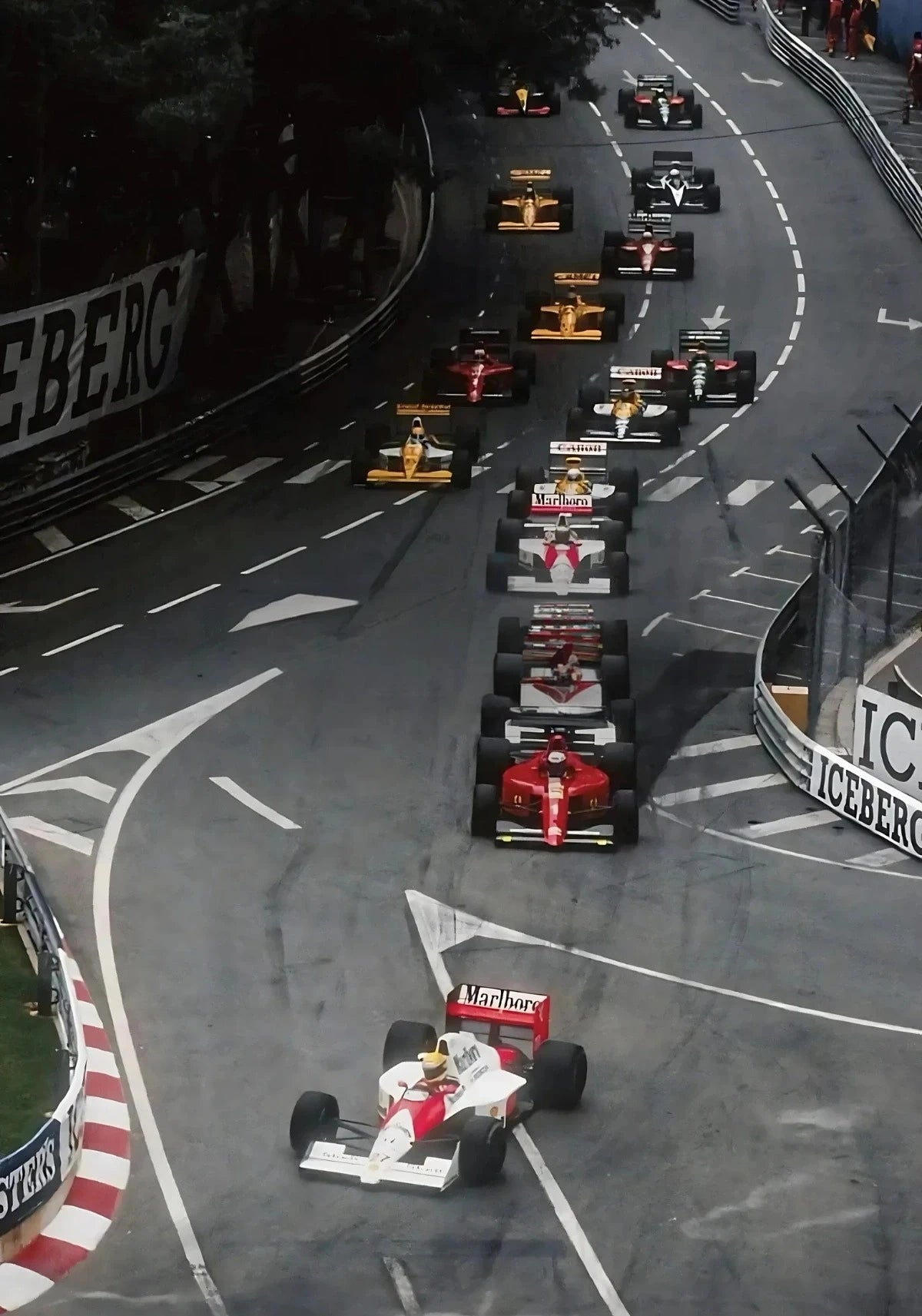 Monaco Formula 1 | Vintage Grand Prix | F1 Racing Poster | McLaren MP4/7A | Ayrton Senna | 1992 Monaco GP