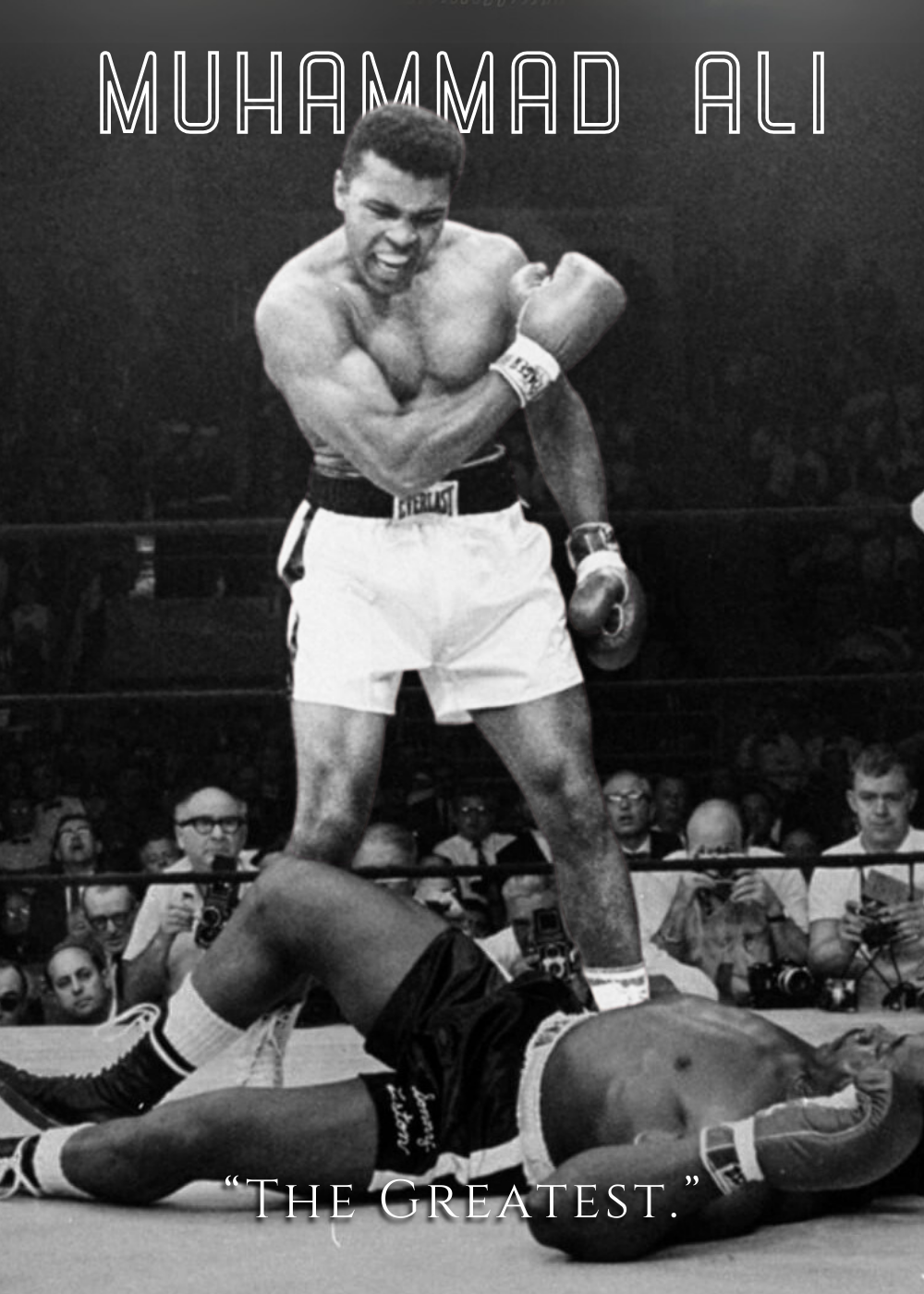 Muhammad Ali Boxing Poster  The Greatest Knockout Iconic Wall Art