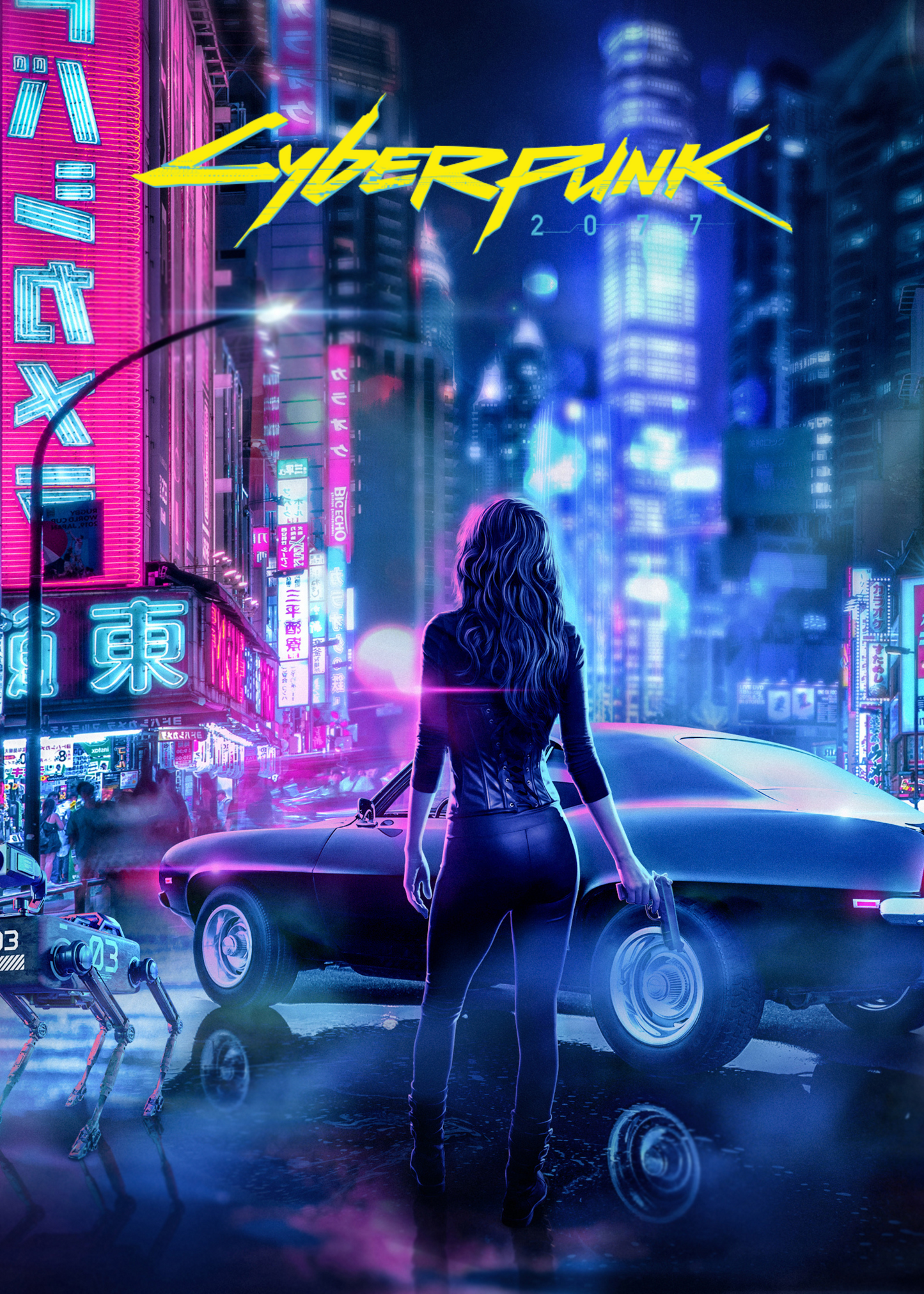 Cyberpunk 2077 Poster | Futuristic Aesthetic | Sci-Fi Wall Art | High-Quality Print | Game-Inspired Decor | Vibrant Colors | Gaming Room Decoration | Collectible Art Piece