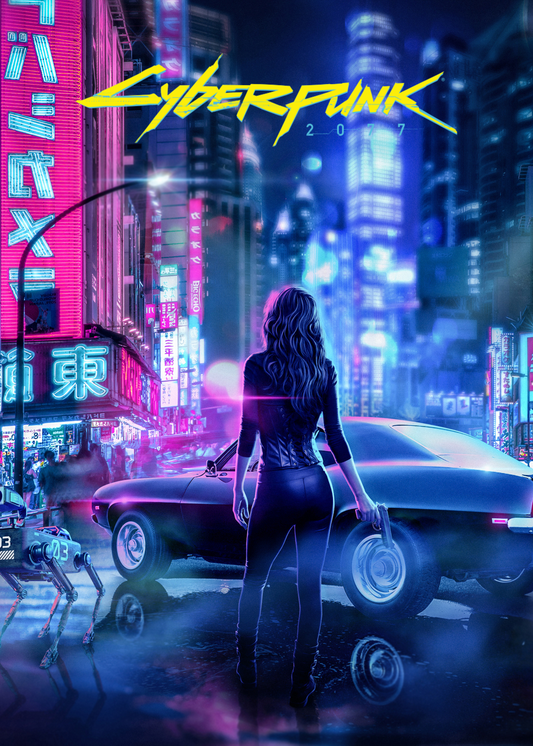 Cyberpunk 2077 Poster | Futuristic Aesthetic | Sci-Fi Wall Art | High-Quality Print | Game-Inspired Decor | Vibrant Colors | Gaming Room Decoration | Collectible Art Piece