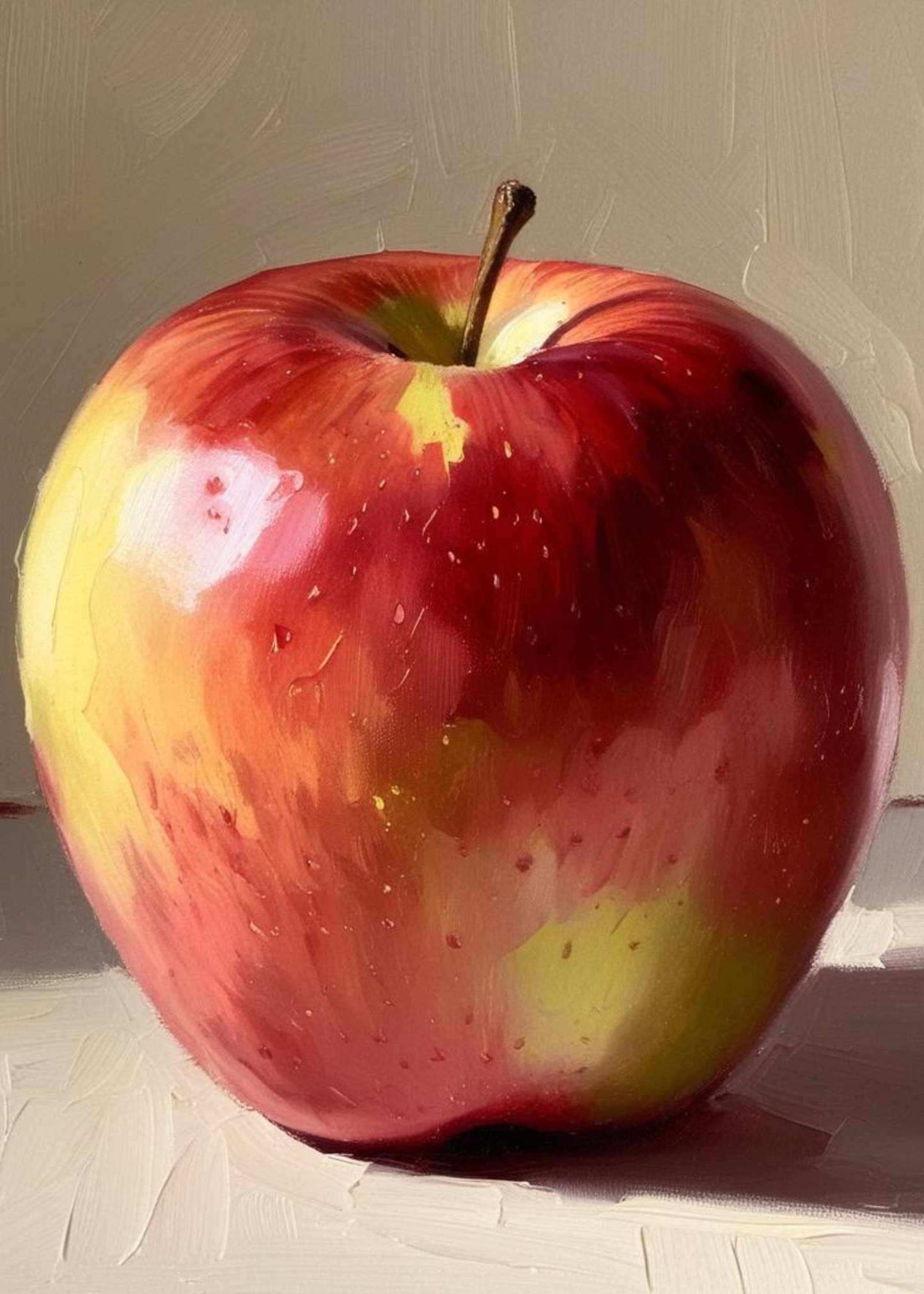 Fruit Art Poster | Apple Illustration | Home Wall Decor | Fruits Gallery | Artwork for Kitchen or Dining Room Decor | Botanical Poster