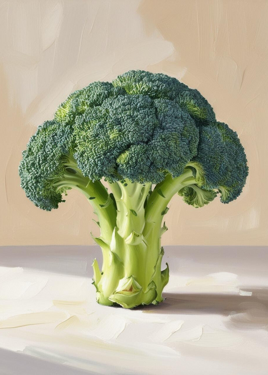 Broccoli | Vegetable Art | Kitchen Decor | Botanical Poster | Wall Art | Home & Garden Decor | Culinary Print