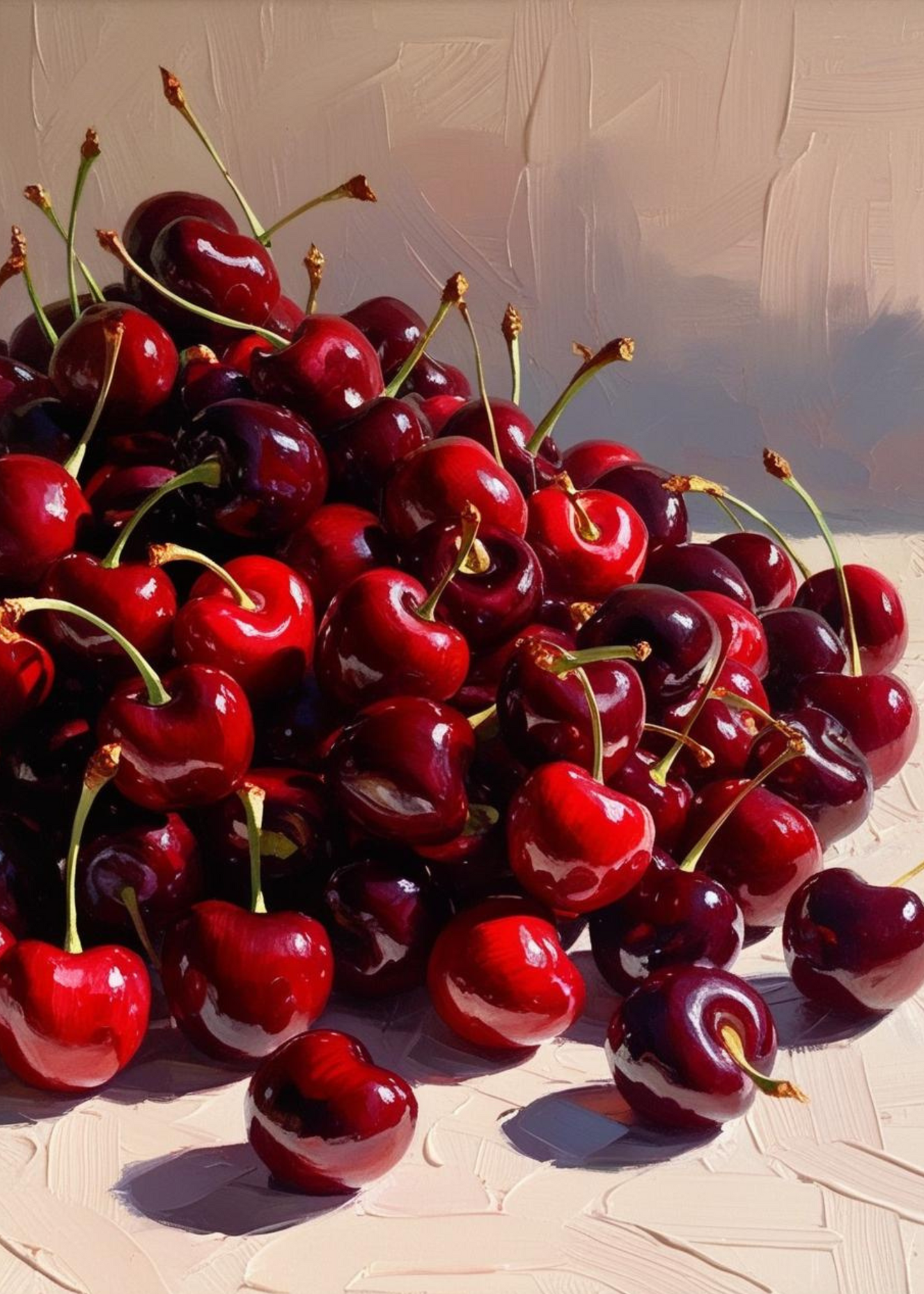 Vibrant Cherries | High-Quality Poster | Artistic Fruit Gallery | Home Decor | Wall Decor | Kitchen Art | Nature Inspired | Bright Red Berries | Visual Artwork