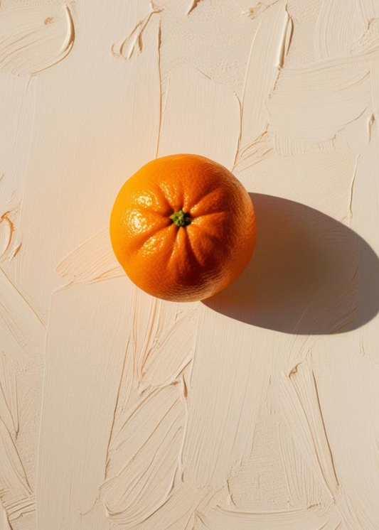 Orange Art | Fruits Gallery | Wall Decor Poster | Vibrant Fruit Illustration | Home & Garden Decor | Artistic Print