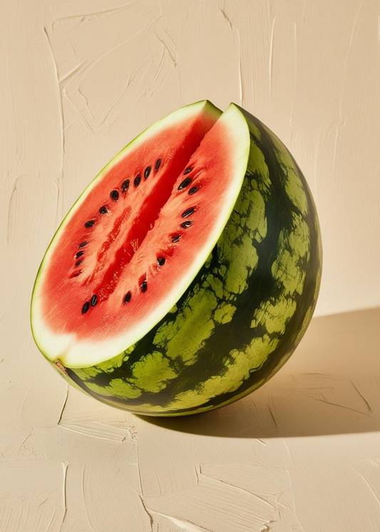 Watermelon Poster | Colorful Fruit Art Print | Home Decor | Kitchen Wall Art | Fresh & Juicy Design | Fruit-Themed Visual Artwork