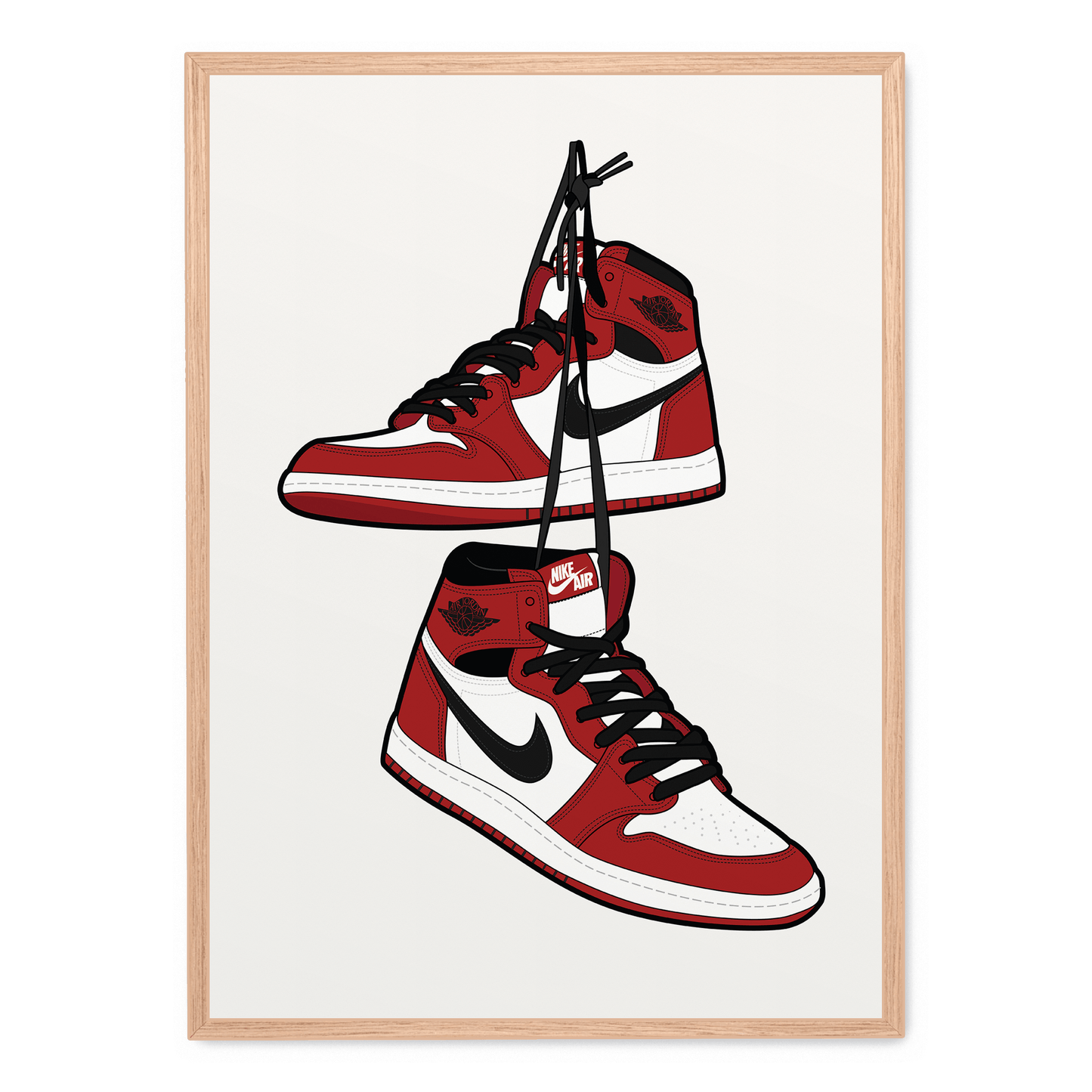 Nike Air Jordan | Iconic Basketball Sneakers Poster | Wall Art Decor | Sports Fan Gift | Retro Sneaker Print