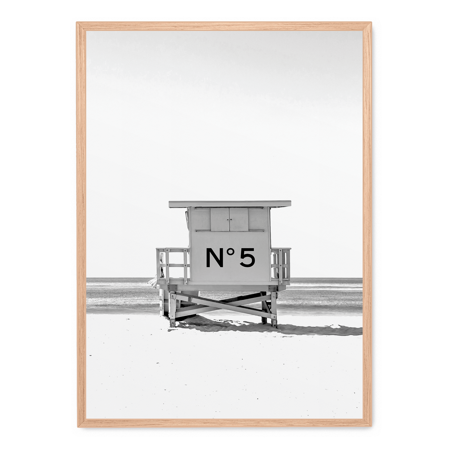 Chanel Beach Cabin Poster | Coastal Chic Decor | Luxury Fashion Art Print | Stylish Wall Art for Home & Garden | Elegant Visual Artwork