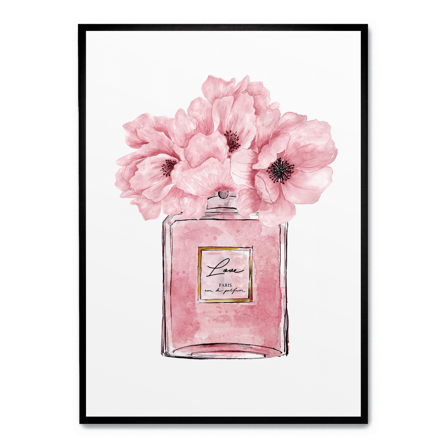 Scentful Elegance | Eau De Parfum Poster | Home Decor | Fragrance Art Print | Stylish Wall Artwork | Gift for Beauty Lovers
