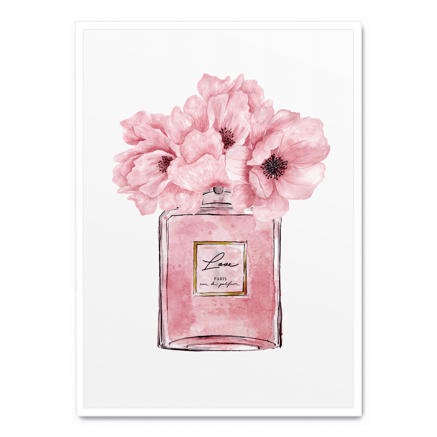 Scentful Elegance | Eau De Parfum Poster | Home Decor | Fragrance Art Print | Stylish Wall Artwork | Gift for Beauty Lovers