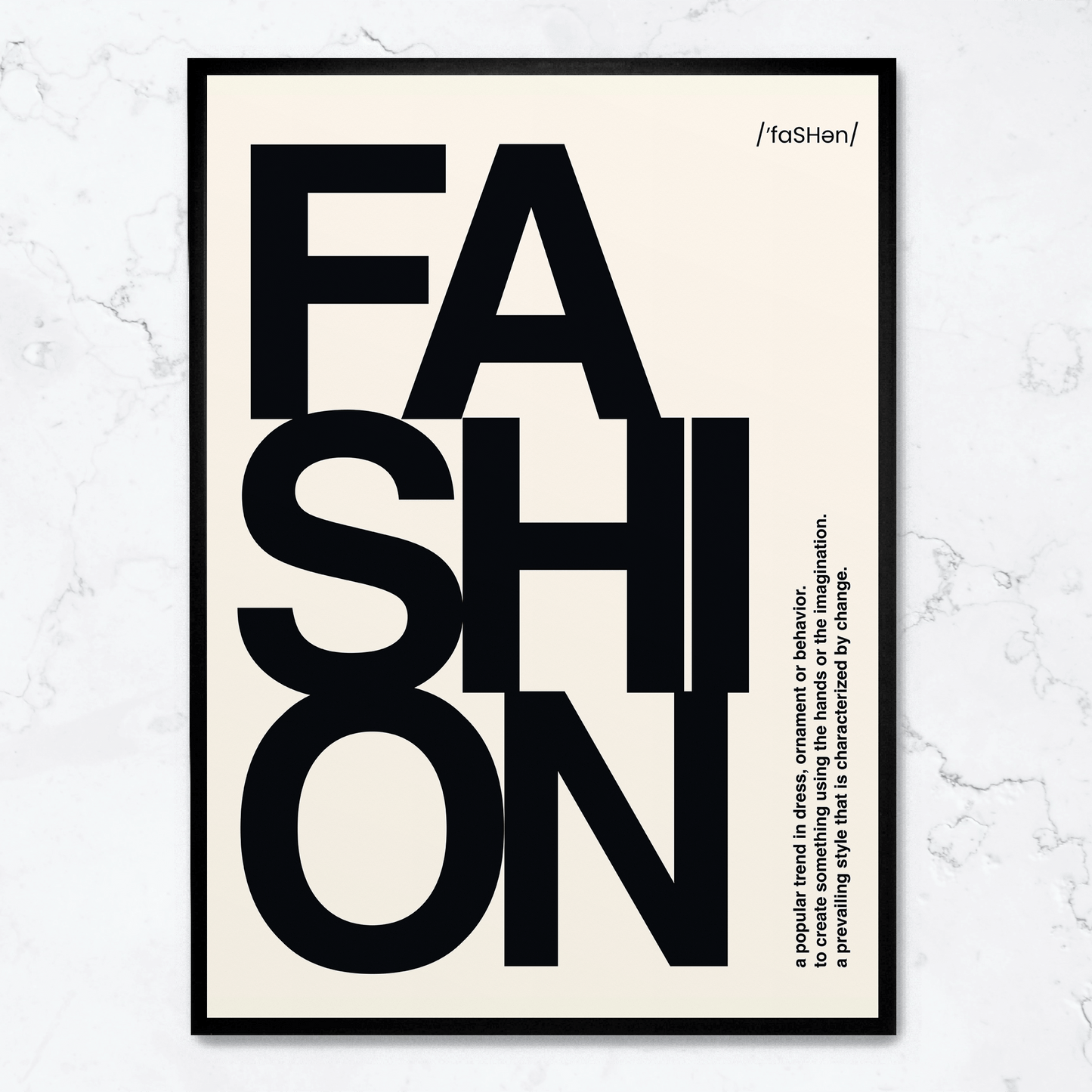 Modern Fashion Typography | Art Print Poster | Home Decor Wall Art | Stylish Interior Design | Inspirational Words