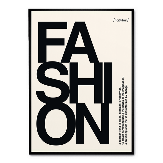 Modern Fashion Typography | Art Print Poster | Home Decor Wall Art | Stylish Interior Design | Inspirational Words