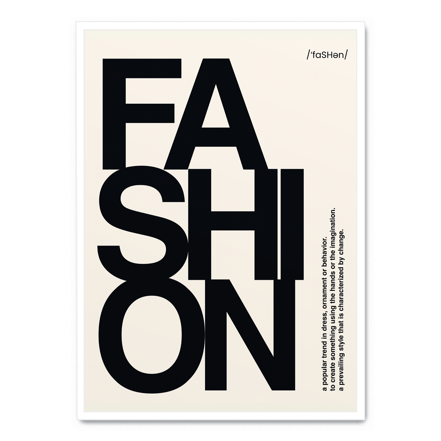 Modern Fashion Typography | Art Print Poster | Home Decor Wall Art | Stylish Interior Design | Inspirational Words
