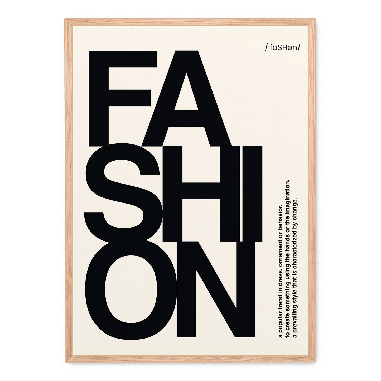 Modern Fashion Typography | Art Print Poster | Home Decor Wall Art | Stylish Interior Design | Inspirational Words