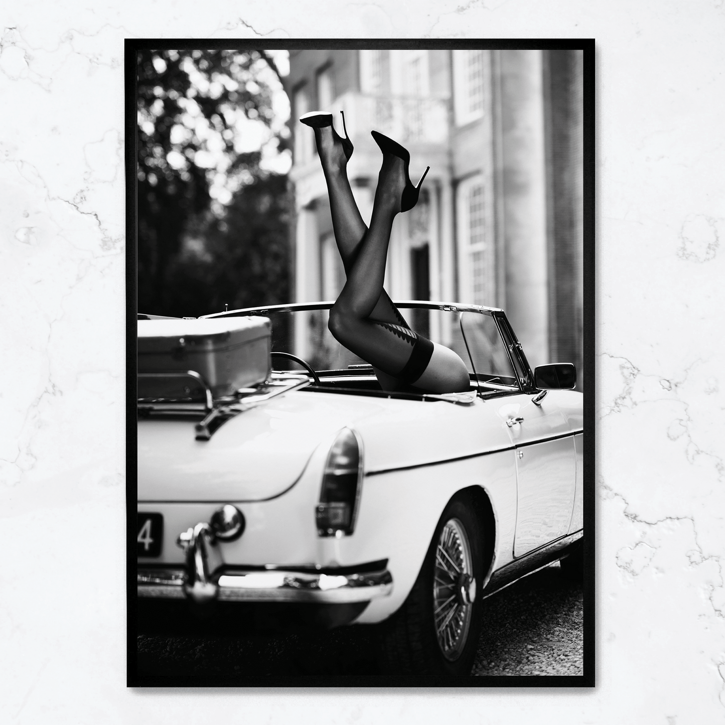 High Heels Art Print Poster | Fashionable Car Interior Decor | Stylish Wall Art for Home & Garden Decor