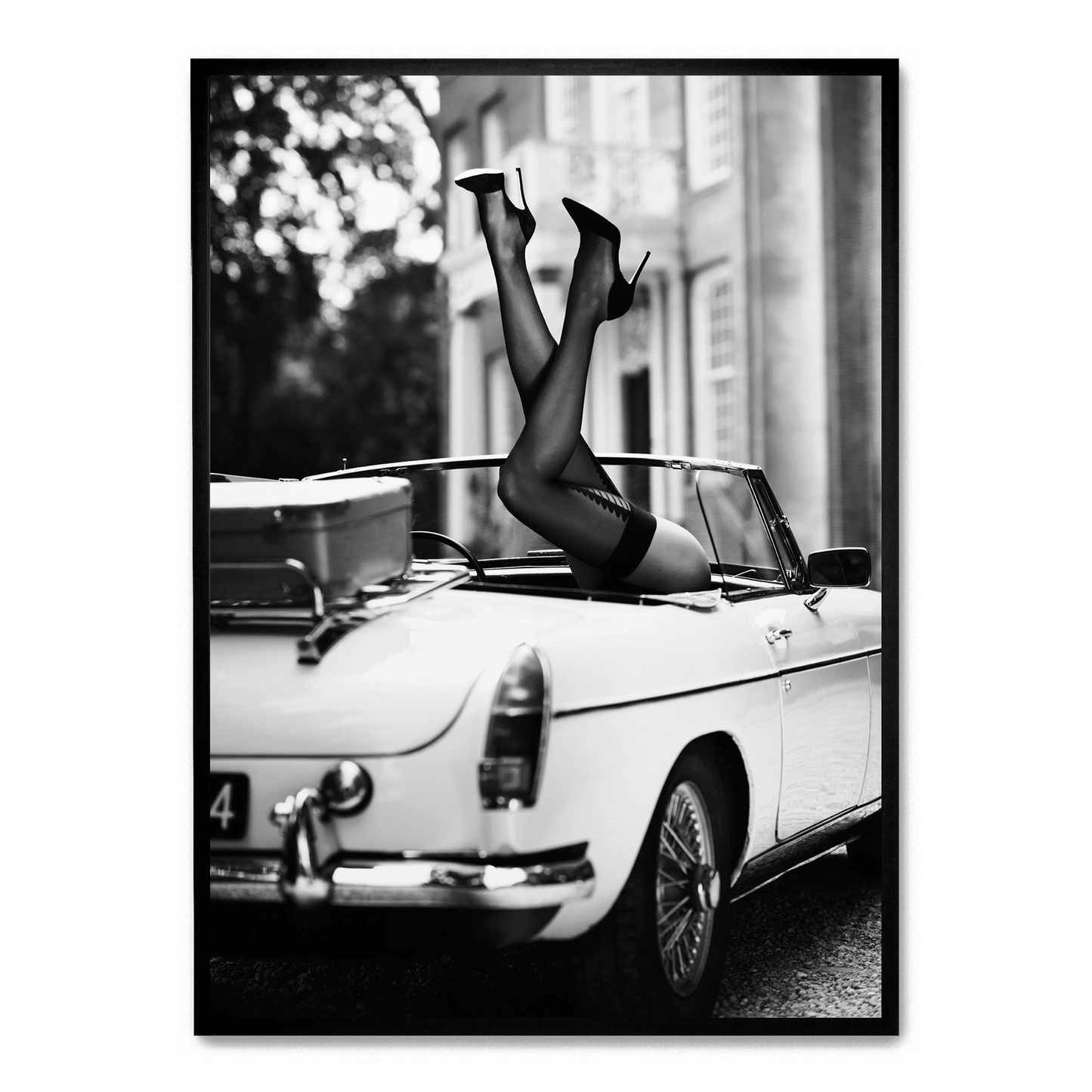 High Heels Art Print Poster | Fashionable Car Interior Decor | Stylish Wall Art for Home & Garden Decor