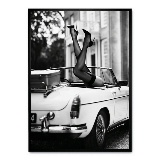 High Heels Art Print Poster | Fashionable Car Interior Decor | Stylish Wall Art for Home & Garden Decor