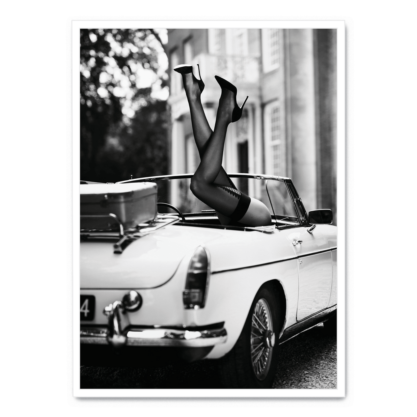 High Heels Art Print Poster | Fashionable Car Interior Decor | Stylish Wall Art for Home & Garden Decor