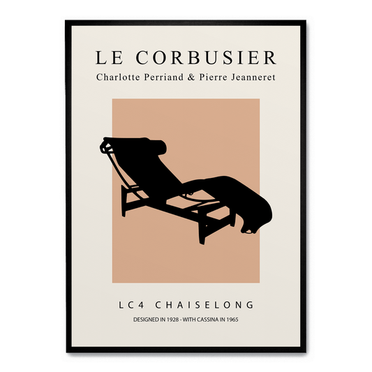 LC4 Chaiselong Poster | Artistic Decor | Modern Design | Home & Garden Artwork | Visual Print Decoration