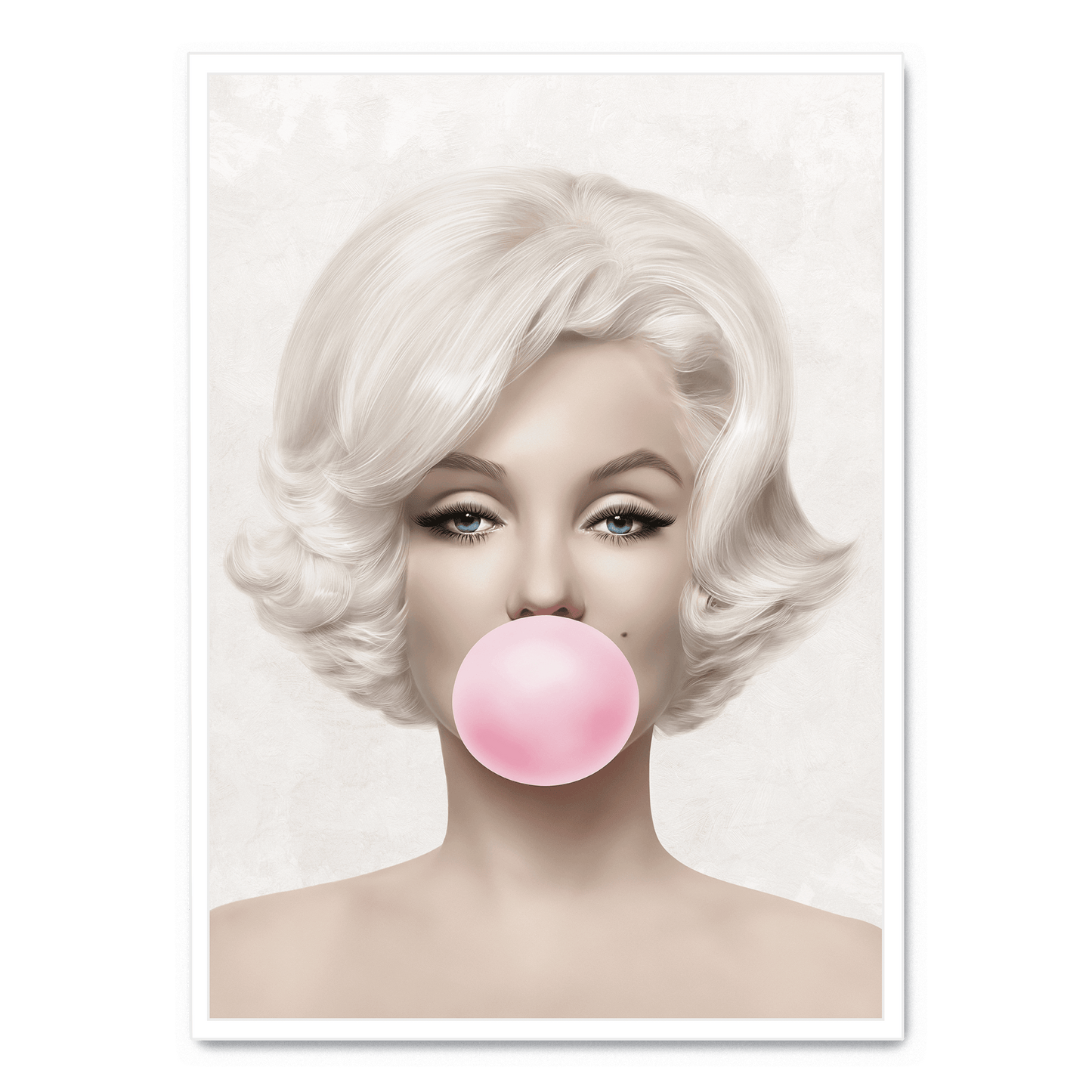 Marilyn Monroe Bubblegum Poster | Iconic Pop Art Wall Decoration | Vibrant Colors | Home & Office Decor | Classic Hollywood Glamour