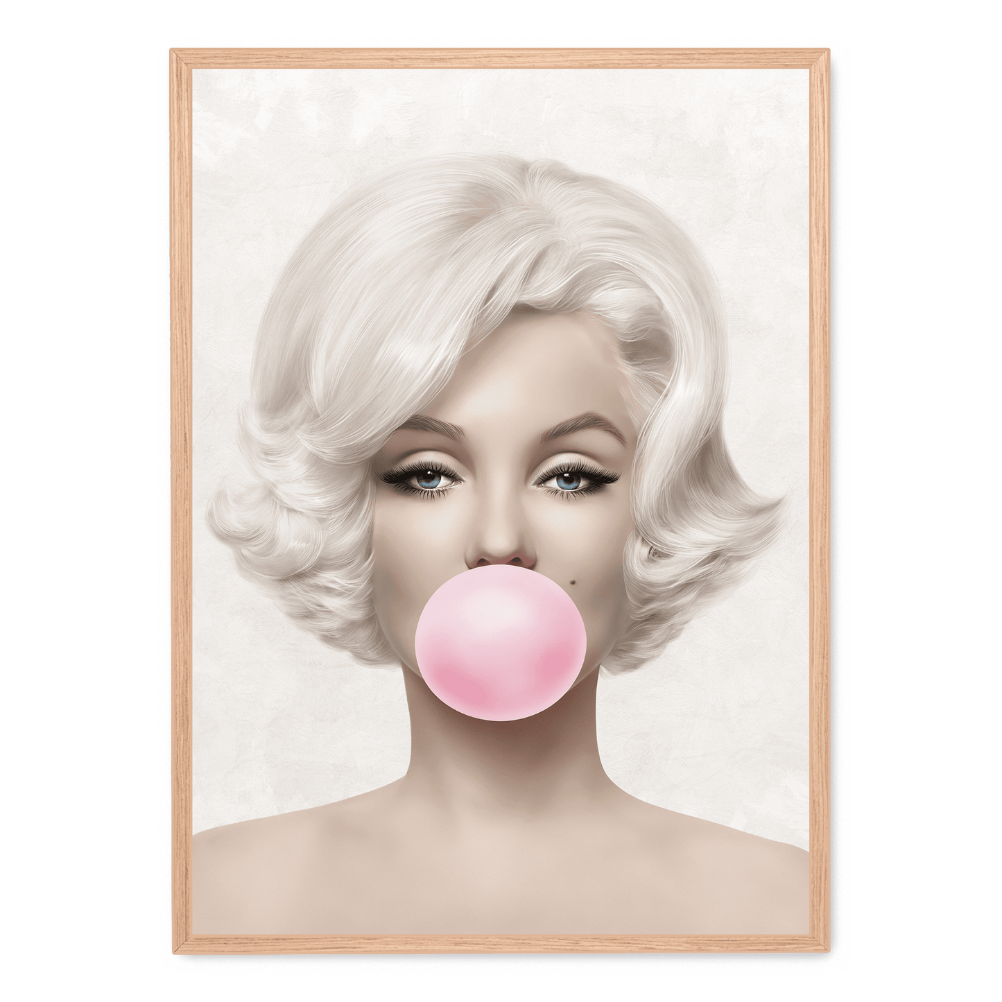 Marilyn Monroe Bubblegum Poster | Iconic Pop Art Wall Decoration | Vibrant Colors | Home & Office Decor | Classic Hollywood Glamour