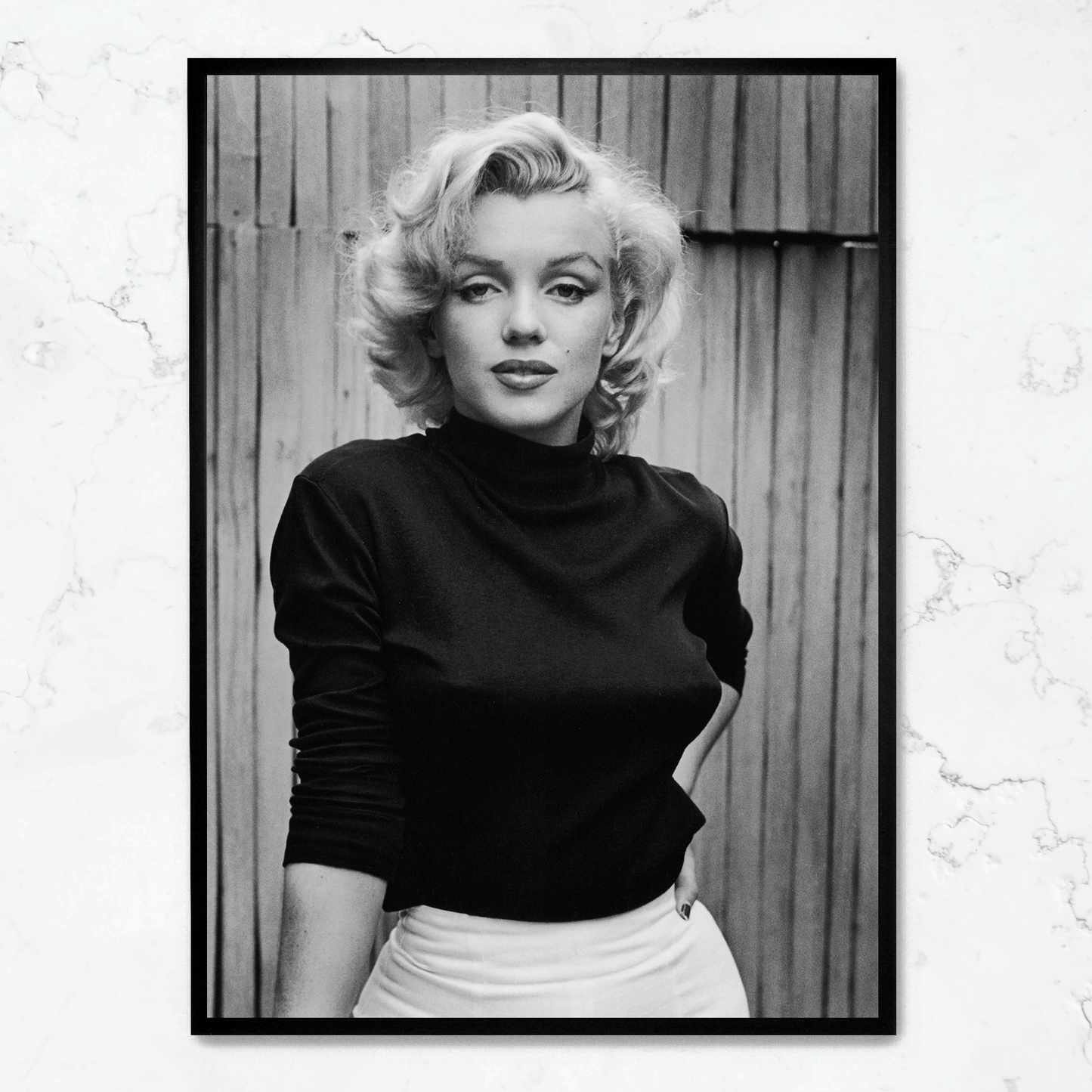 Marilyn Monroe Vintage Glamour | Iconic Hollywood Legend | Art Print Poster | Classic Movie Star Wall Decor | Timeless Celebrity Portrait