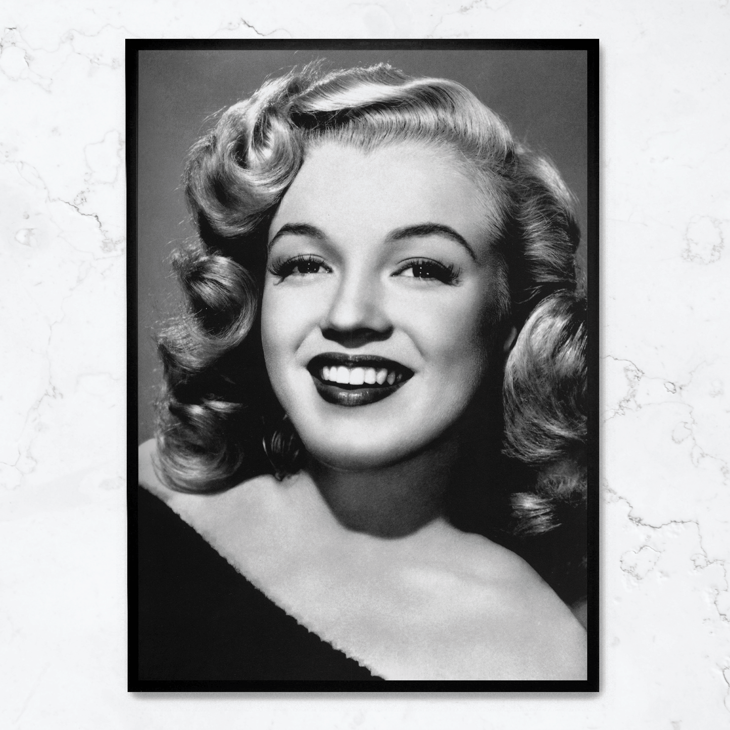 Marilyn Monroe Poster | Iconic Smile | Classic Hollywood Art | Wall Decor | Vintage Glamour | Living Room Decor | Bedroom Decoration | Artistic Gift Idea