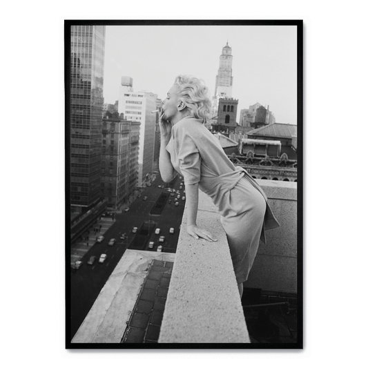 Marilyn Monroe Smoking Poster | Vintage Art Print | Home & Garden Decor | Celebrity Wall Art