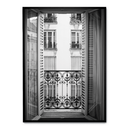 Paris Scene | Architectural View | Window Art | Artistic Decor | Poster