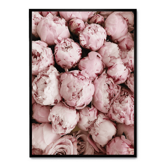 Pink Rose Blooms | Floral Print Art | Wall Decor Poster | Romantic Home Decoration | Vibrant Nature Artwork | Garden-Inspired Visuals | Perfect for Living Room, Bedroom, or Office Decor