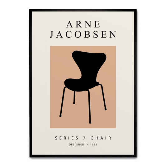 Series 7 Chair | Iconic Design Poster | Mid-Century Modern Artwork | Home & Garden Decor