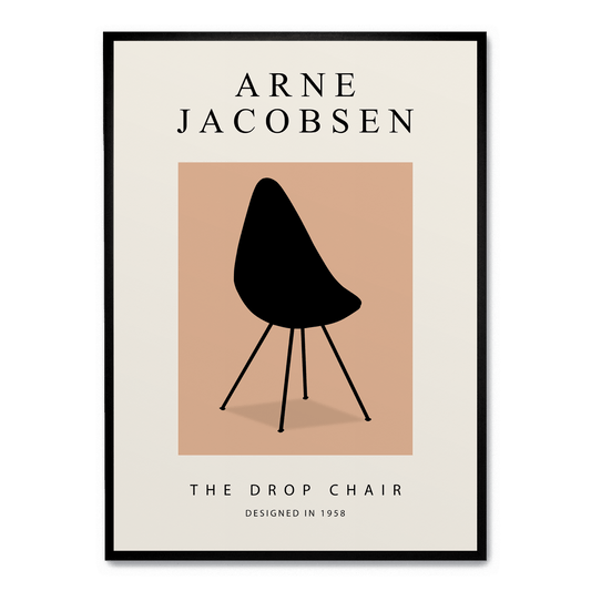 The Drop Chair | Modern Art Poster | Contemporary Chair Design | Home Decor Wall Art | Artistic Print for Living Room | Stylish Architectural Poster