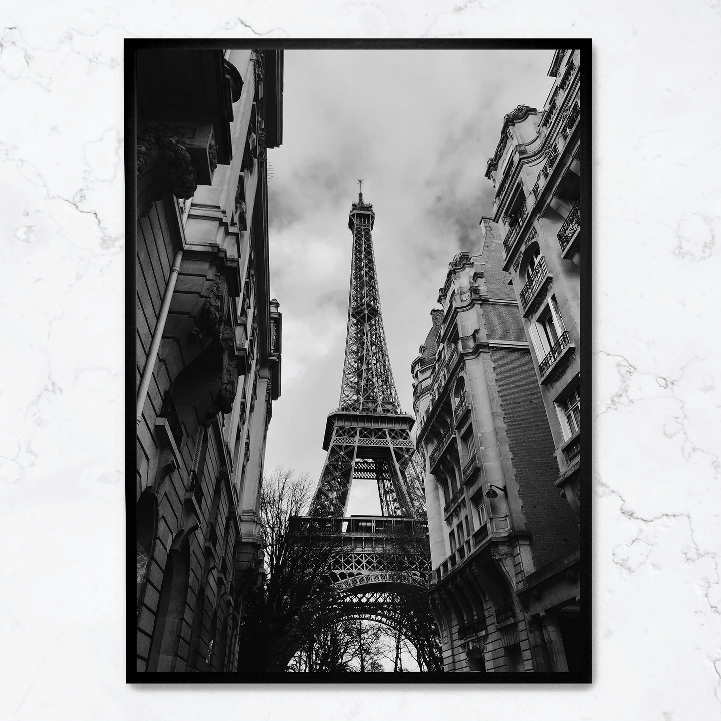 Eiffel Tower Poster | Paris Landmark Art Print | Wall Decor for Home & Garden | Iconic French Architecture