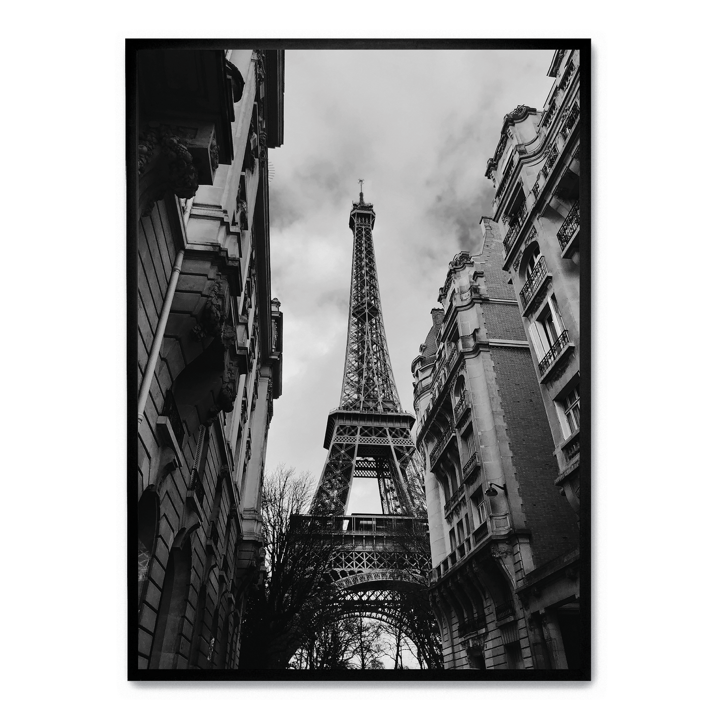 Eiffel Tower Poster | Paris Landmark Art Print | Wall Decor for Home & Garden | Iconic French Architecture